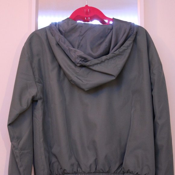 Hooded Turquoise Windbreaker - Picture 4 of 4